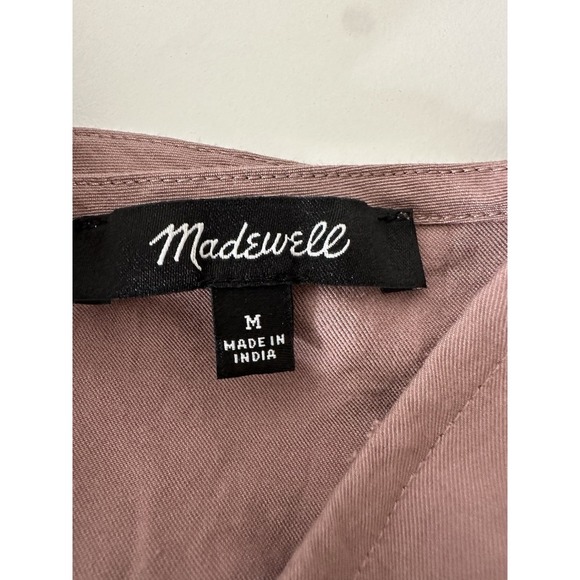 Madewell Top Women‎ Medium Relaxed Mauve Long Sleeve Formal Career Minimalist - Picture 4 of 8